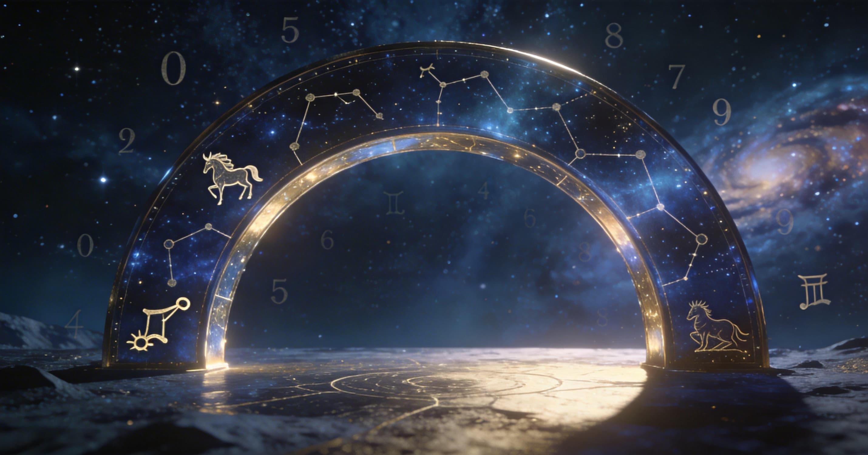 AI-powered astrology reading interface with layered chart insights