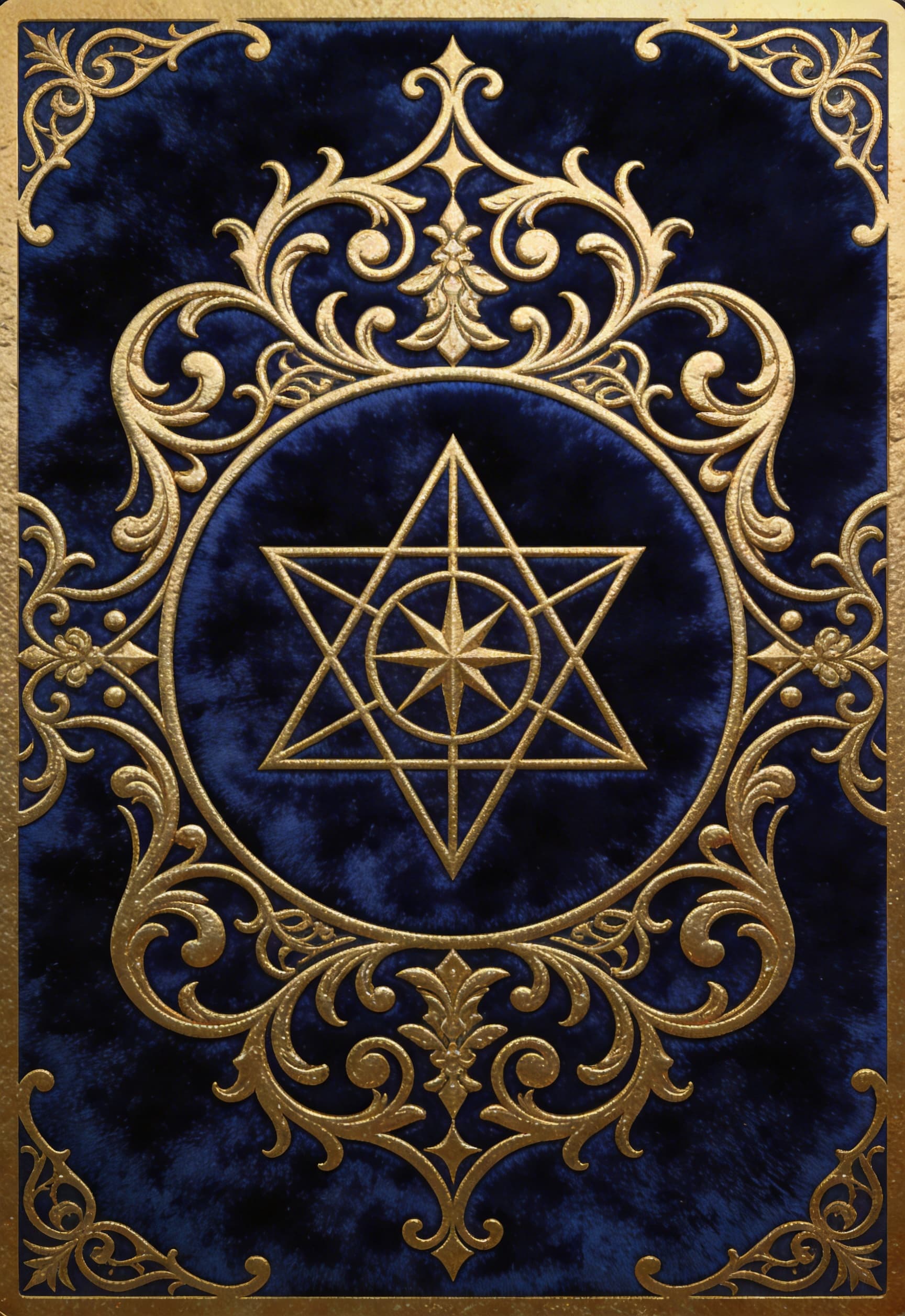 Tarot card back artwork